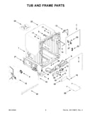 Tub and frame parts