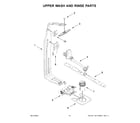 Whirlpool WDPS7024RV0 upper wash and rinse parts diagram