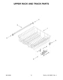 Upper rack and track parts