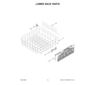 Whirlpool WDPS7024RV0 lower rack parts diagram