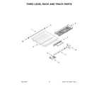 Whirlpool WDPS7024RV0 third level rack and track parts diagram