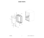 Jenn-Air JUGFR242HL02 door parts diagram