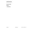 Amana ACR4503SFB8 cover sheet diagram