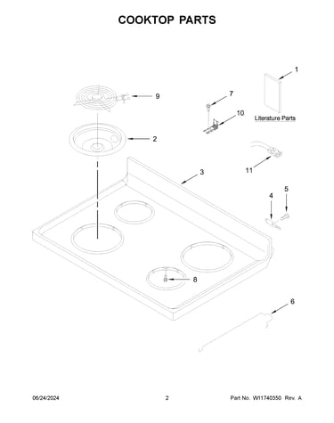 Cooktop parts