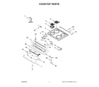 Whirlpool WEC310S0LW3 cooktop parts diagram