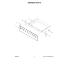 Whirlpool WEC310S0LW3 drawer parts diagram