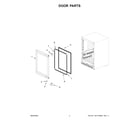 Jenn-Air JUGFL242HX02 door parts diagram