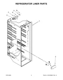 Refrigerator liner parts