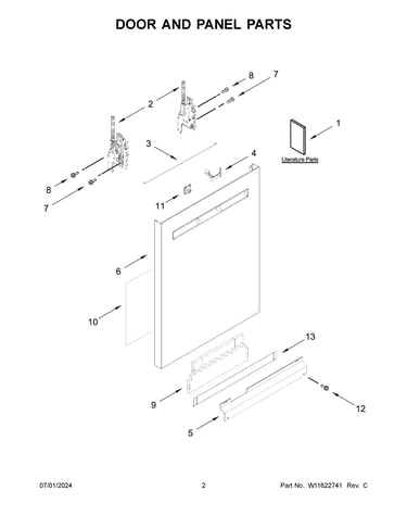 Door and panel parts