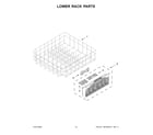 Maytag MDB8959SKW1 lower rack parts diagram