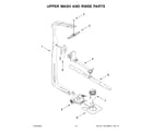 Whirlpool WDTA50SAKZ1 upper wash and rinse parts diagram