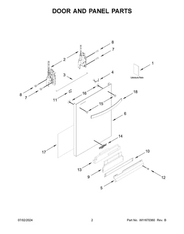 Door and panel parts