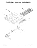 Third level rack and track parts