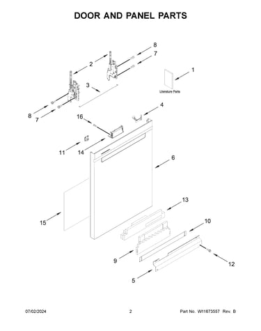 Door and panel parts