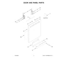 Maytag MDB8959SKZ2 door and panel parts diagram