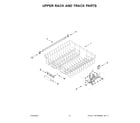 Maytag MDB8959SKZ2 upper rack and track parts diagram