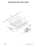 Upper rack and track parts