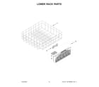 Maytag MDB8959SKW2 lower rack parts diagram