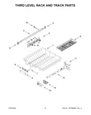 Third level rack and track parts