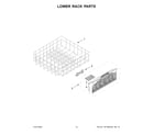 Maytag MDB7959SKZ2 lower rack parts diagram