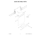 Maytag MDB7959SKZ3 door and panel parts diagram