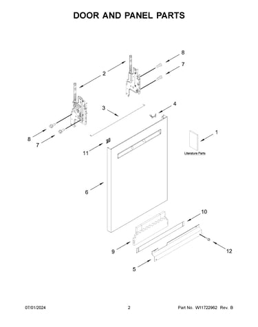 Door and panel parts