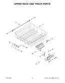 Upper rack and track parts