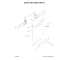 Maytag MDB8959SKW3 door and panel parts diagram