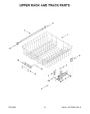 Upper rack and track parts