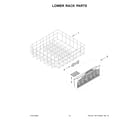 Maytag MDB8959SKW3 lower rack parts diagram