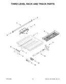 Third level rack and track parts