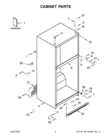 Cabinet parts