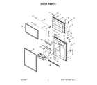 Whirlpool WRT311FZDZ05 door parts diagram