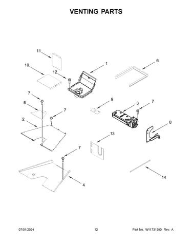 Venting parts