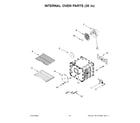 KitchenAid KFGC558JMB07 internal oven parts (30 in) diagram