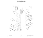 KitchenAid KRFF305EBS08 cabinet parts diagram