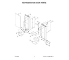 KitchenAid KRFF305EBS08 refrigerator door parts diagram