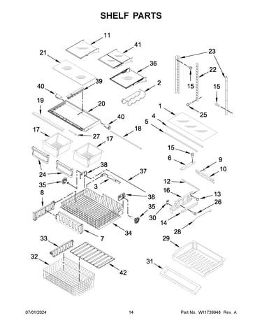 Shelf parts