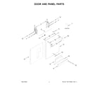 Whirlpool BLB14GRANA3 door and panel parts diagram