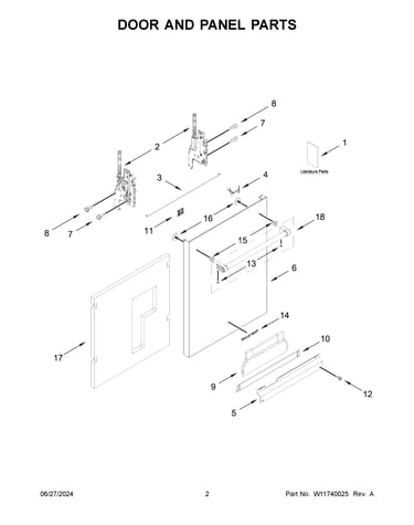 Door and panel parts