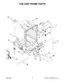 Tub and frame parts