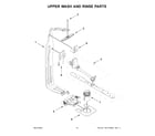 Whirlpool BLB14GRANA3 upper wash and rinse parts diagram