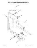 Upper wash and rinse parts