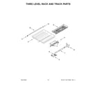 Whirlpool BLB14GRANA3 third level rack and track parts diagram