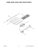 Third level rack and track parts