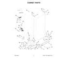 Whirlpool WRS325SDHZ13 cabinet parts diagram