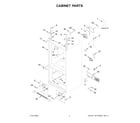 KitchenAid KRFC300EBS10 cabinet parts diagram