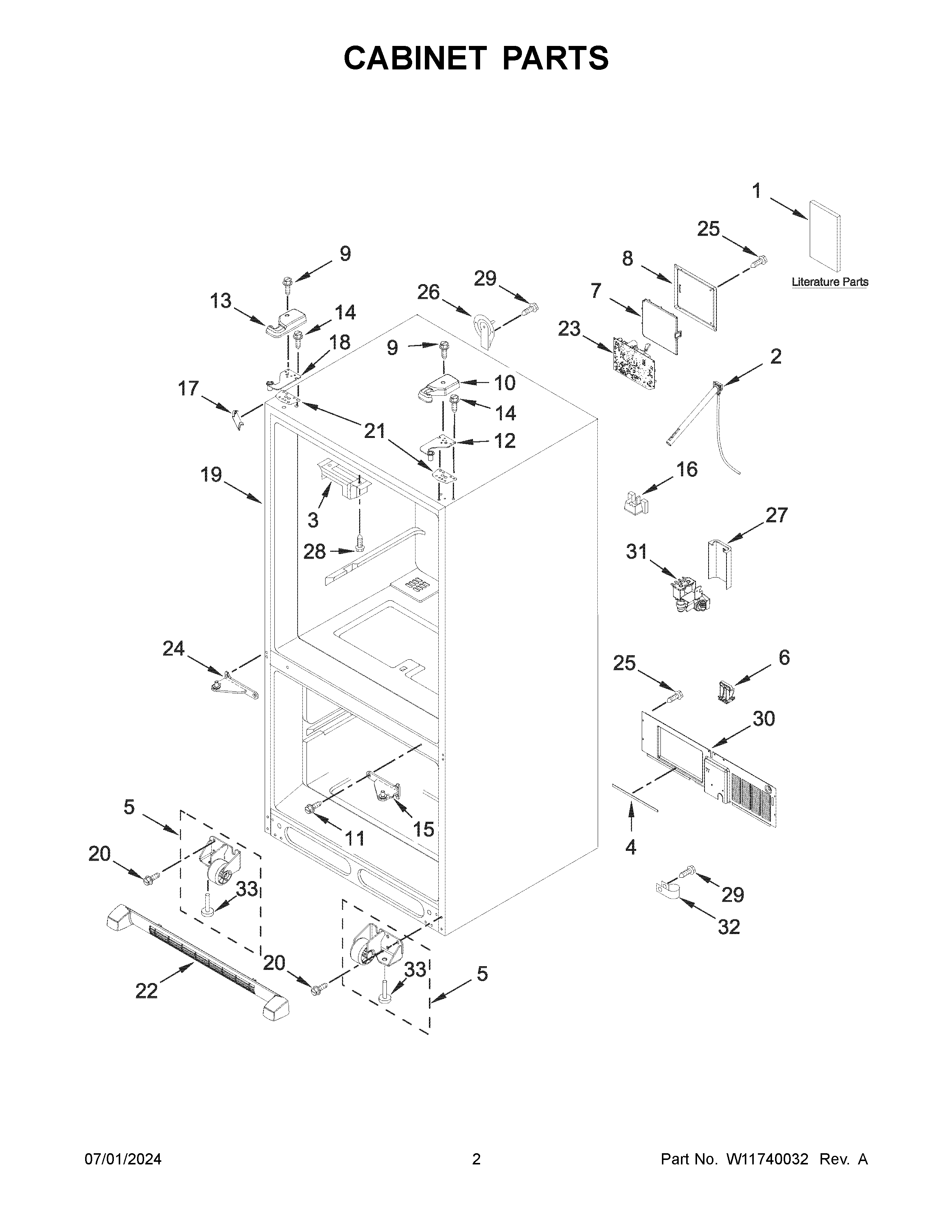 Cabinet parts