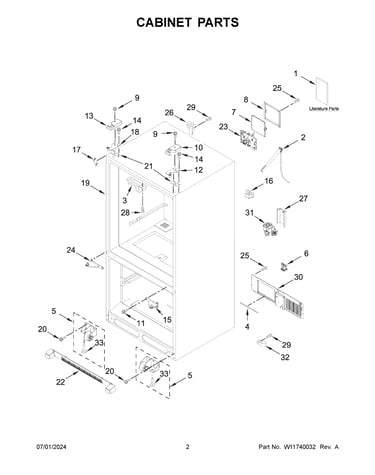 Cabinet parts