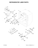 Refrigerator liner parts